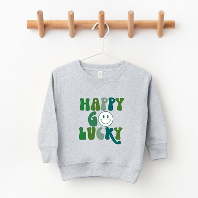 The Juniper Shop Happy Go Lucky Smiley Face Youth Ultra-Soft Graphic Sweatshirt