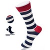 Alpine Swiss Mens Dress Socks 6 Pair Crew Sock Cotton Dress Socks for Men Solid Ribbed Argyle Pattern Multicolor Fun Designs - 4 of 4