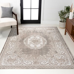 JONATHAN Y Rosalia Cottage Medallion Area Rug - 1 of 4