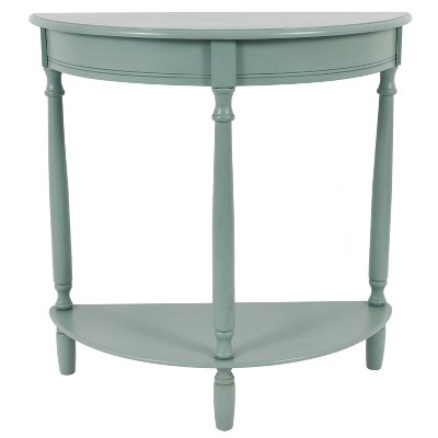 target blue side table