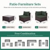 UPHA 7-Piece Brown Rattan Patio Sofa Conversation Set with Cushions - 3 of 4