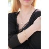 Leafael Wish Stone Birthstone Crystal Link Charm Bracelet, Rose Gold or Silver Plated, 7"+2" Adjustable Chain - 2 of 4
