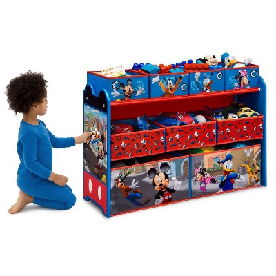 Delta Children Deluxe 9 Bin Design and Store Toy Organizer - Mickey Mouse