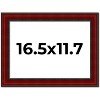PosterPalooza | Weathered Red Picture Frame - UV Acrylic, Backing Board, Hanging Hardware Included - 2 of 4