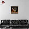 Notoriart Whiskey and Vintage Hat Bar Cart Art For Men Framed - 2 of 4