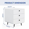 NicBex Drawer Dresser for Bedroom,Modern Style Drawers with Black Round Handle ,Dressers for Kids Room,Living Room,Entry and Hallway,White - 3 of 4