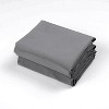 2 Pack Brushed Microfiber Super Soft Euro Pillow Shams, 26x26 Inches - NTBAY - 4 of 4