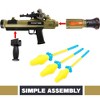 ArtCreativity Light Up Toy Rocket Launcher, RPG Gun with 3 Foam Rockets - 3 of 4