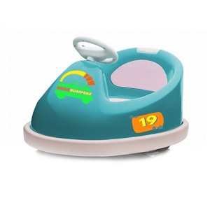 Best Ride On Cars 6 Volt Bumperz Kids Electric Battery Powered Ride On Bumper Car Vehicle with Power Indicator, Anti Collision Bar, and Music, Blue - 1 of 3