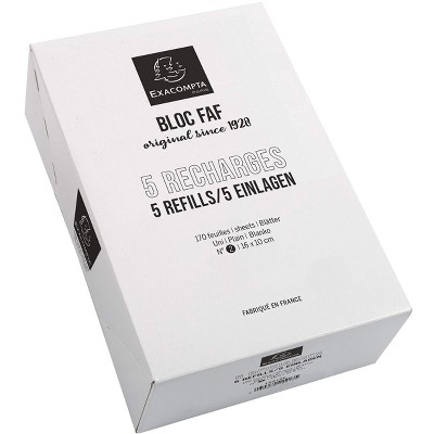 Exacompta FAF Blank Refill - 4 x 6 1/4