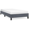 Bed Frame Dark Gray Velvet, Plywood, Engineered Wood Twin XL - 2 of 4