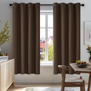 Deconovo Grommet Blackout Curtains, 2 Panels, OEKO-TEX Certified - 1 of 4