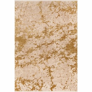 Hauteloom Arash Luxury Fringed Faux Silk Rug - 1 of 4
