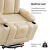 coucheta Power Lift Recliner Chair, Oversized Massage Recliner with Vibration & Lumbar Heating, Lift Chair with Side Pockets and Cup Holders - 4 of 4