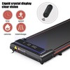 HFYee Walking Pad 300 LB Capacity with LED Display and 2.5HP Silent Motor, Under Desk Treadmill 2-in-1 Design Portable Treadmill for Home, Black Red - 4 of 4