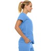 Medichic Women's Medical Scrubs Set- V-Neck with Flare Pant - 4 of 4