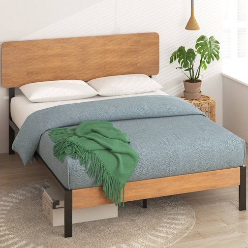 Zinus amelia deals wood platform bed