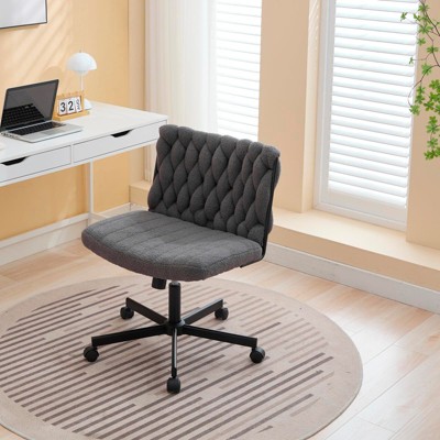 Modern Criss Cross Office Chair - Extra Wide Seat with Adjustable Height