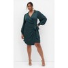 Women's Plus Size Genevieve Dress - hunter green | CITY CHIC - 4 of 4