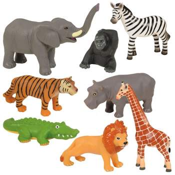 Kaplan Early Learning Company Jungle Animal Set  - Set of 8