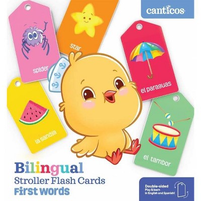 Bilingual Stroller Flash Cards: First Words - by  Susie Jaramillo (Board Book)