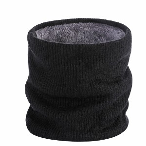 Link Fleece Lined Neck Gaiter Keeps Face Neck Warm Great For Cold Weather Skiing Men & Women Fleece Scarf Thick Windproof - 1 of 2