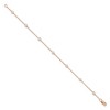Black Bow Jewelry 14k Rose Gold 1/2 Ct Lab Grown Diamond (E-F, VS1) Station Anklet - 9in - 2 of 4