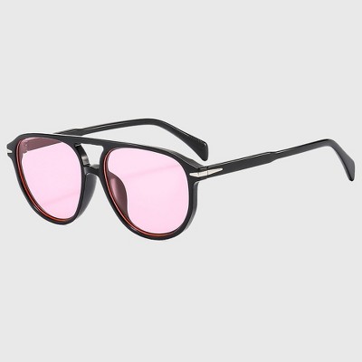 Anna-Kaci Women's Retro-Inspired Double-Bridge Square Sunglasses
