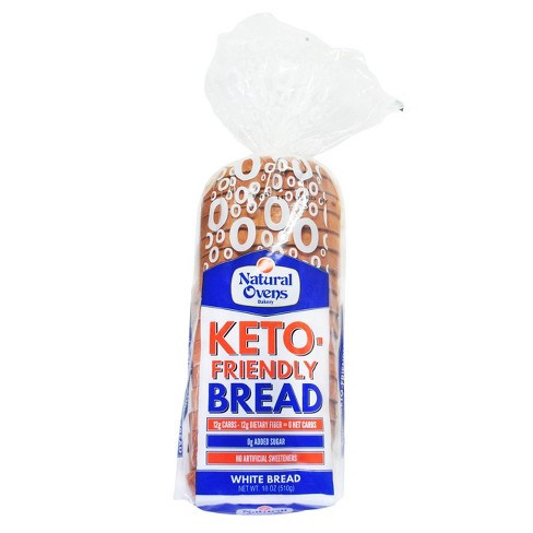 Natural Ovens Keto Friendly White Bread 18oz Target