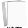 Hamilco White Cardstock Thick Paper – 8 1/2 x 11" Blank Heavy Weight 80 lb Cover Card Stock - for Brochure Award and Stationery Printing - 50 Pack - 2 of 4