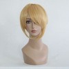 Unique Bargains Women's Halloween Wigs 14" Gold Tone with Wig Cap Shoulder Length - image 2 of 4