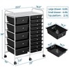 Yaheetech Drawers Rolling Storage Cart Mobile Storage Bin Trolley - 3 of 4