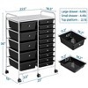 Yaheetech Drawers Rolling Storage Cart Mobile Storage Bin Trolley - image 3 of 4