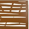 Grungis Matrix Metal Decorative Patio Screens,Freestanding Privacy Fence Panels in Jungle Pattern for Deck Balcony Patio,76" H×48" W - 3 of 4