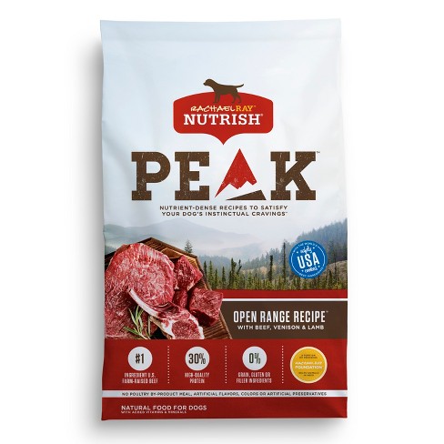 Rachael Ray Nutrish PEAK Natural Dry Dog Food, Open Range Recipe With Beef, Venison & Lamb : Target