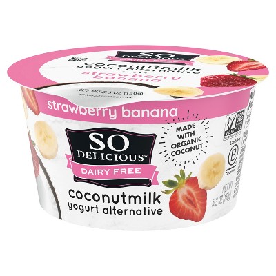 So Delicious Dairy Free Strawberry Banana Coconut Milk Yogurt - 5.3oz Cup_2