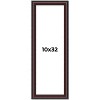 PosterPalooza | Panoramic Linear Brown Picture Frame - UV Acrylic, Foam Board Backing, Hanging Hardware - 2 of 4