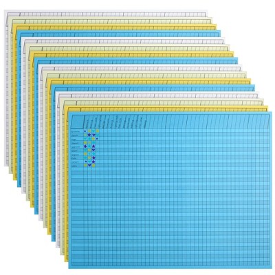 Bright Creations 16 Pack Horizontal Reward Chart for Classroom, 4 Colors (17 x 22 in)