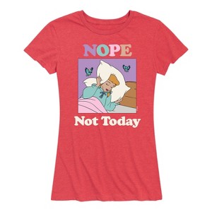 Women's - Disney Princess - Nope Not Today Short Sleeve Graphic T-Shirt - 1 of 4