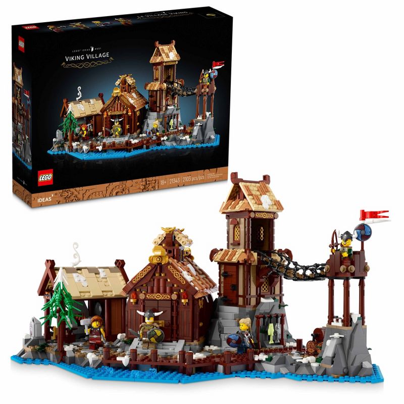 LEGO Ideas Viking Village Model Building Set 21343, 1 of 11
