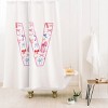 Deny Designs April Lane Art Fancy Bow Monogram Shower Curtain - 2 of 3