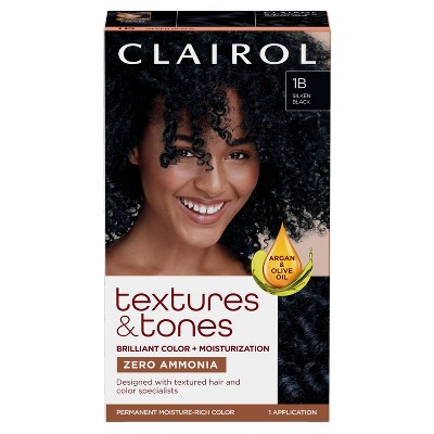 Clairol Textures and Tones Permanent Hair Color Cream - Black 1 -  1 fl oz