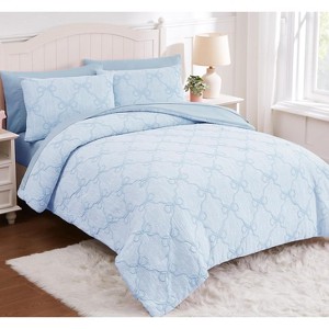 LISM Bedding Sets with Comforter,Sheets,Pillowcase and Sham for Girls - 1 of 4