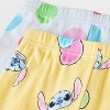 Toddler Girls' 4pc Snug Fit Lilo & Stitch Cotton Pajama Set - White - 4 of 4