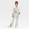 Girls' Sanrio Keroppi Dreamy Fleece Crew Neck Pullover Sweatshirt - Oatmeal - 4 of 4