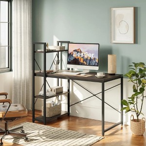 Bestier Small Computer Desk with Shelves for Home Office - 1 of 4