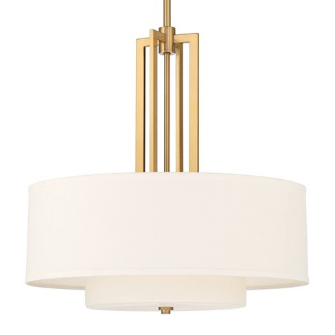 Possini Euro Design Sundry Warm Brass Pendant Chandelier 24