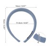 Unique Bargains Women's Classic Elegant Knitted Twill Headband 5.91"x5.51" 1 Pc - 3 of 4