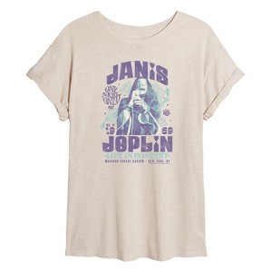 Women's - Janis Joplin - Janis In Concert Oversized Graphic T-Shirt - 1 of 4