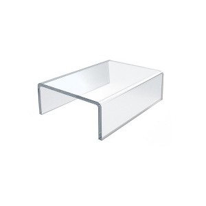 Azar Displays Clear Acrylic Riser Pedestal Display 4"W x 5.5"D x 2"H, 4-Pack - 1 of 3